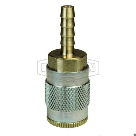 Dixon J Series Tru-Flate Automotive Quick Disconnect Pneumatic Hose Barb Coupler, 1/4 in Nominal, 300 psi 2JS2-B